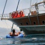 You can enjoy with your friends during the blue cruise from Fethiye to Olympos.