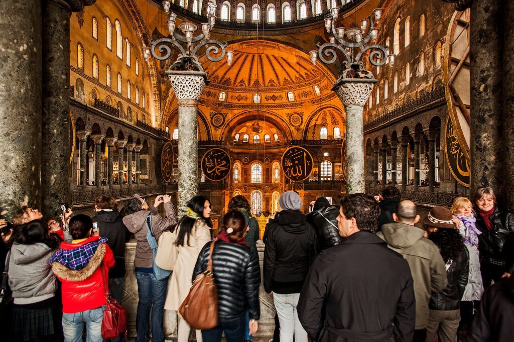 You can make a visit to the Hagia Sophia Museum ( Aya Sofya in Turkish). Our professional tour guide will inform you about everything that you will visit inside of the Santa Sophia Museum.